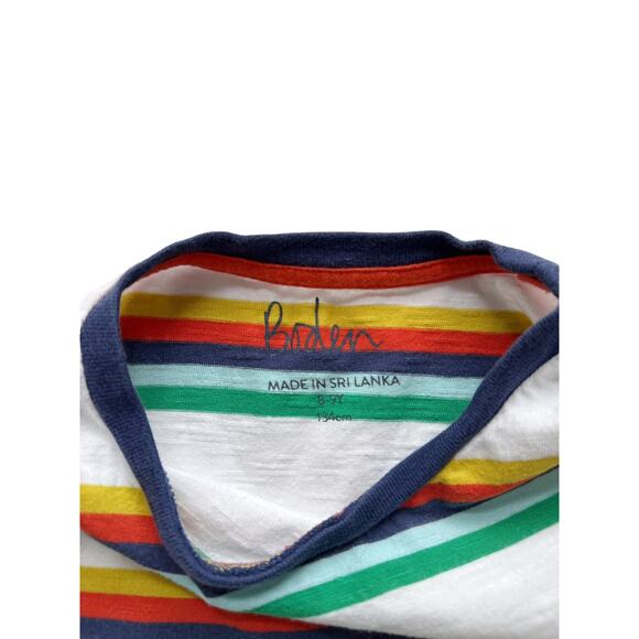 Mini Boden Multi Color Stripe Tee Size 8-9y - Picture 3 of 3